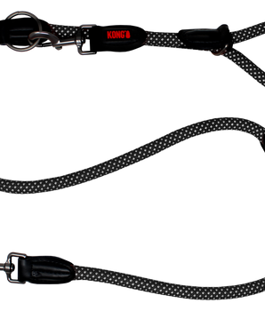 KONG Rope Adjustable Leash Medium Black
