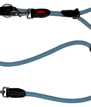 KONG Rope Adjustable Leash Medium Blue
