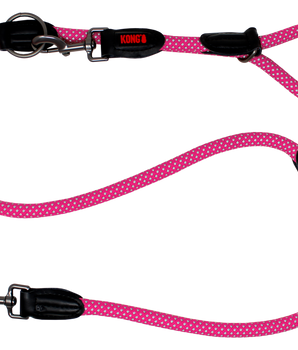 KONG Rope Adjustable Leash Medium Fuchsia
