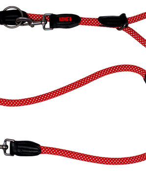 KONG Rope Adjustable Leash Medium Red